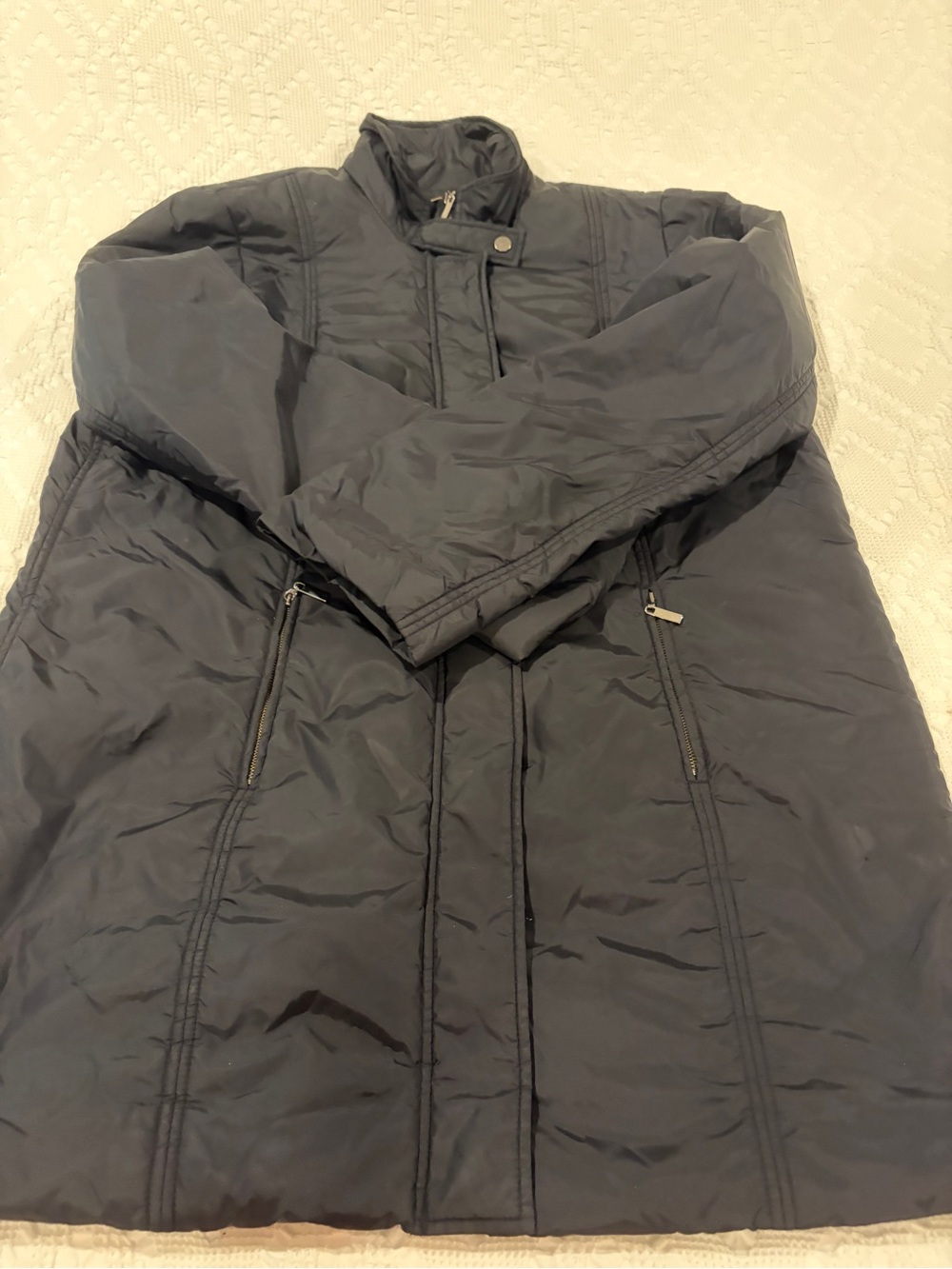 Kate Hill Women’s Black Long Puffer Coat